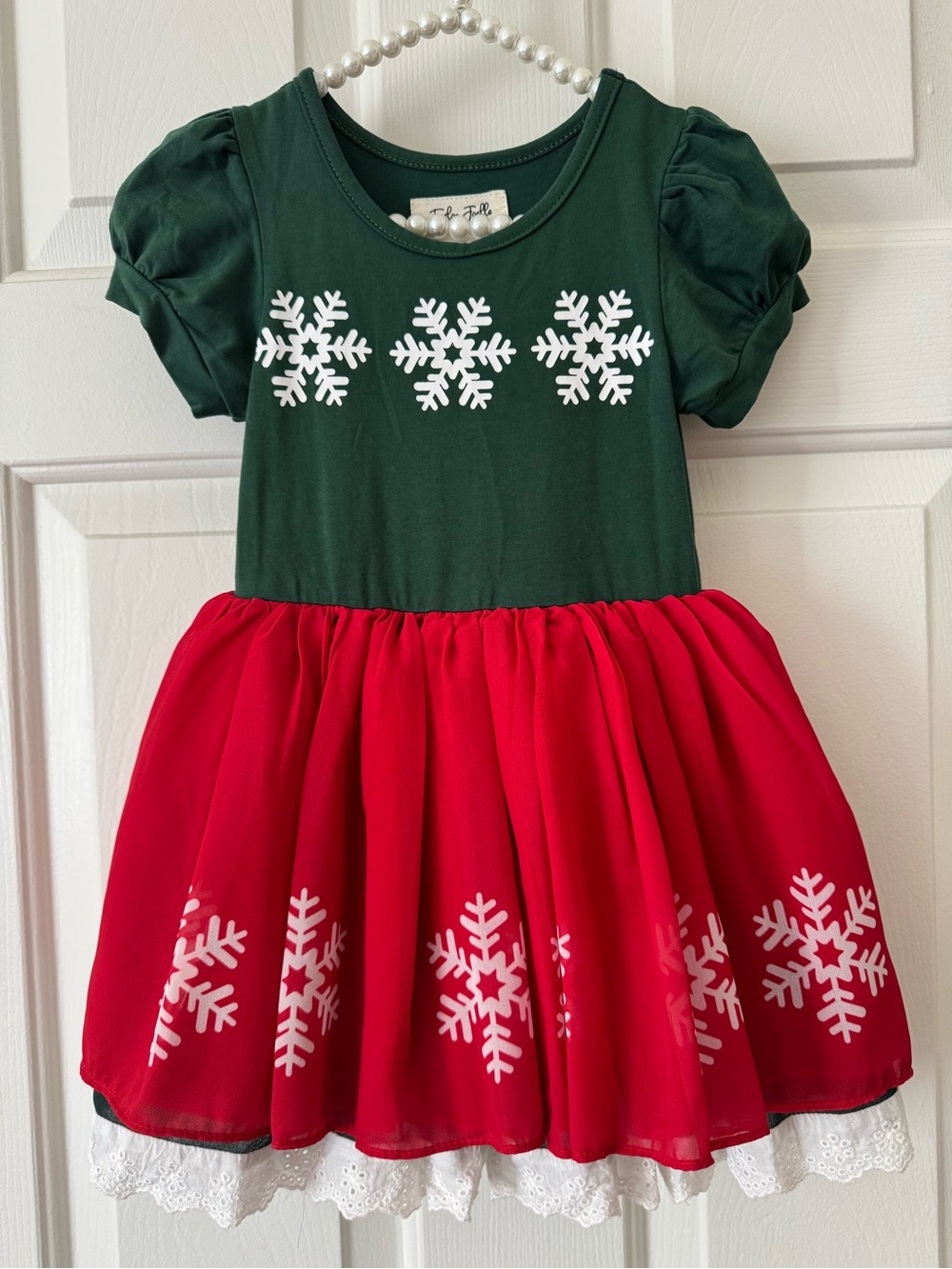 Taylor Joelle Holiday Snowflake Dress size 3 (Minnie Mouse inspired)